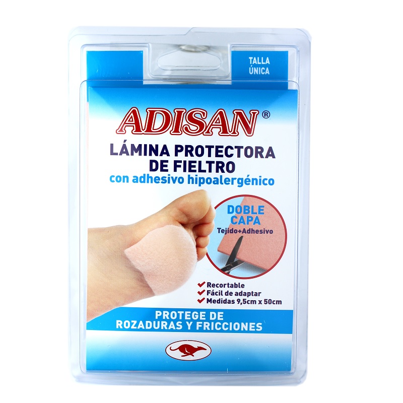 Lamina Protectora de Fieltro con Adhesivo Hipoalergenico Adisan
